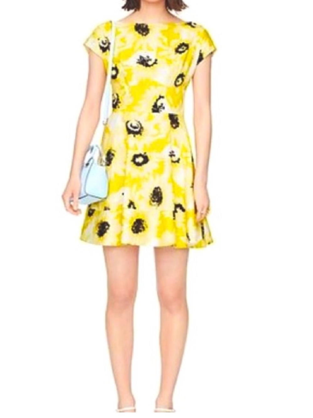 Kate Spade Fiorella Sunny Daisy Fit-and-Flare Dress Size 6